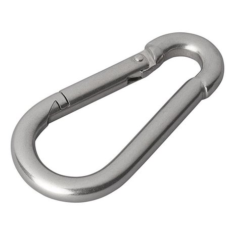 Stainless steel carabiner 8x80mm x10 pieces