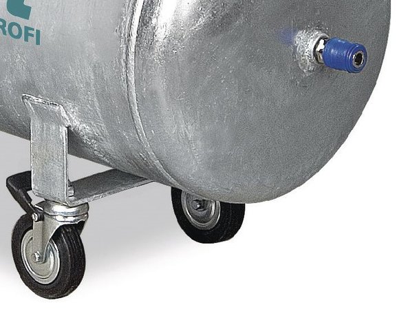 Belt driven oil compressor galvanized boiler 10 bar, 112kg - 100 liters