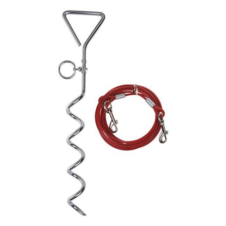 Corkscrew tether with cable 4.5M