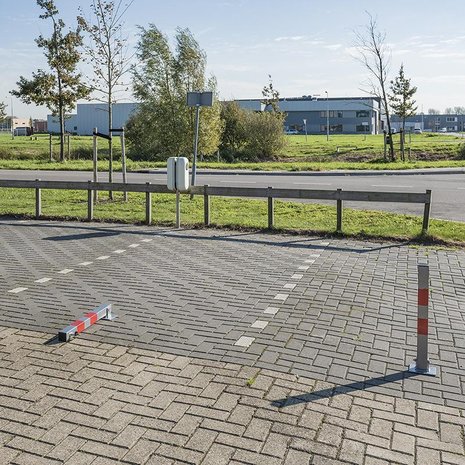 Parking post with lock