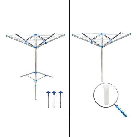 Drying rack with foot incl. 3 pegs