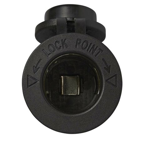 Flush-mounted socket DIN 12V/24V