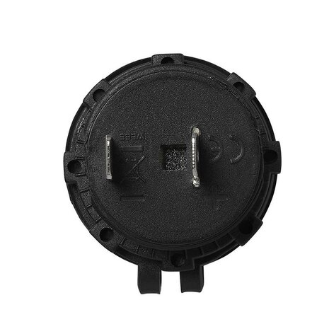 Flush-mounted socket DIN 12V/24V