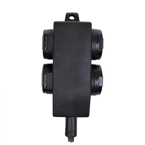 Schuko socket 4-way 5M 3x 1.5 mm²