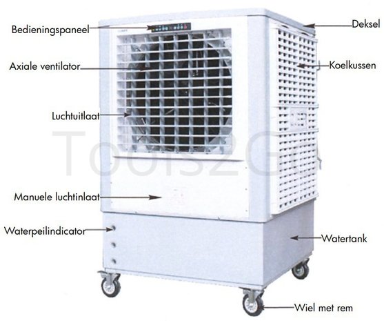 Industrial cooling fan 20000m³/h 300 litres
