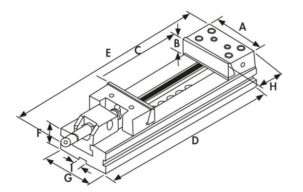 Modular hydraulic machine clamp