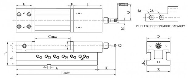 Mechanical-hydraulic machine clamp euroline