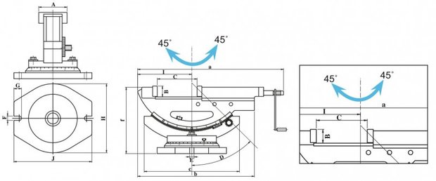 2-way angle milling vice - super open capacity 110mm