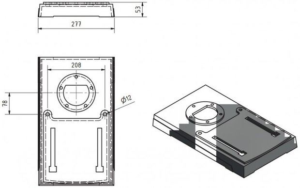 Table drill diameter 25mm - 615x330x1015mm