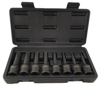 Power sockets 1/2 spline set 8-piece