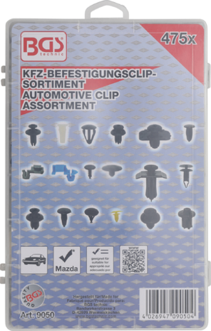 Automotive Clip Assortment for Mazda 475 pcs.