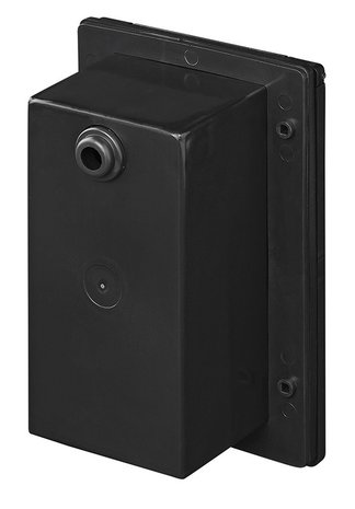 CEE wall inlet box rectangular black