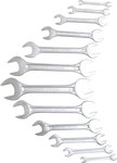 Double Open End Spanner Set 6 x 7 - 30 x 32 mm 12 pcs