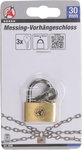 Solid Brass Padlocks, 30 mm