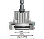 Adaptor No. 9 for BGS 8027, 8098 for Audi, BMW, Porsche, VW