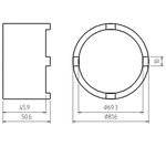 Holding Wrench for Crankshaft Belt Pulley for VW, Seat 1.6 l