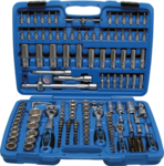 Socket Set 12-point 6.3mm (1/4) / 10mm (3/8) / 12.5mm (1/2) 192 pcs