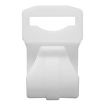 Tent clip for tent pole 20-25mm with slot white