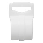 Tent clip for tent pole 20-25mm with slot white