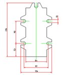 Drill-cross table 120mm