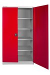 Universal storage cabinet with shelves