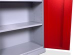 Universal storage cabinet with shelves