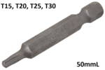 Bit (1/4) drive T-Star (for Torx)