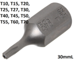 Bit Socket (3/8) Drive T-Star tamperproof (for Torx)