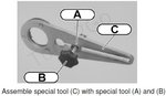 Crankshaft Pulley Holder and Rotating Tool Set for BMW 2.5D