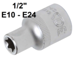 Socket, E-Type (1/2) Drive E10-E24