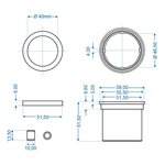 Slide bearing for overrun brake suitable for Knott KF/KR 7.5 - 10 - 13-20