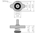 Adaptor No. 4 for BGS 8027, 8098 for Ford, Honda, Hyundai, Lexus, Mazda, Mercedes-Benz, Mitsubishi, Nissan, Peugeot, Subaru, Suzuki, Toyota