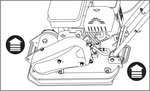 Vibratory plate with petrol engine 8.2kn