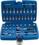 46-piece Socket Set, 1/4, INCH Sizes