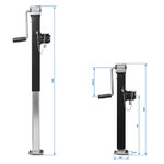 Support leg, swivel-out, Heavy Duty SH62/5000