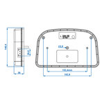 Rear light 6 functions 240x150mm LED left