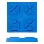 Underlay plates stackable 21x21x3.3cm - set of 4