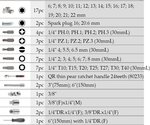 3/8 Socket set 51pc