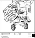 Vibratory plate 13kn 6.5hp