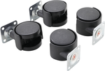 4-piece Double Swivel Castors Set, 40 mm