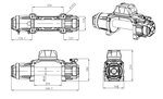 Winch 24V, 5443kg 4.95kw 26m IP68