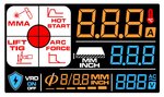 Electrode inverter lcd 160a 230v + accessories