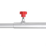 Tarpaulin bracket aluminum extendable 132-204cm for trailer tarpaulin
