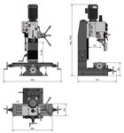 Drill milling machine 450x200x430