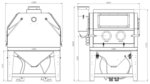 Sandblast cabinet 1200 liter