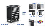 Workshop Trolley Pro Exclusive 8 Drawers with 259 Tools + 1 Gas Patio Heater