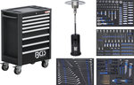 Workshop Trolley Pro Exclusive 8 Drawers with 259 Tools + 1 Gas Patio Heater