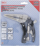 Locking Long Nose Grip Pliers with pistol grip 170 mm