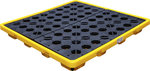 Oil Drip Pan with open mesh flooring for 4 x 200-l drums