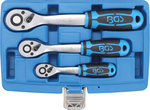 Reversible Ratchet Set Fine Tooth 6.3 mm (1/4) - 10 mm (3/8) - 12.5 mm (1/2) 3 pcs.